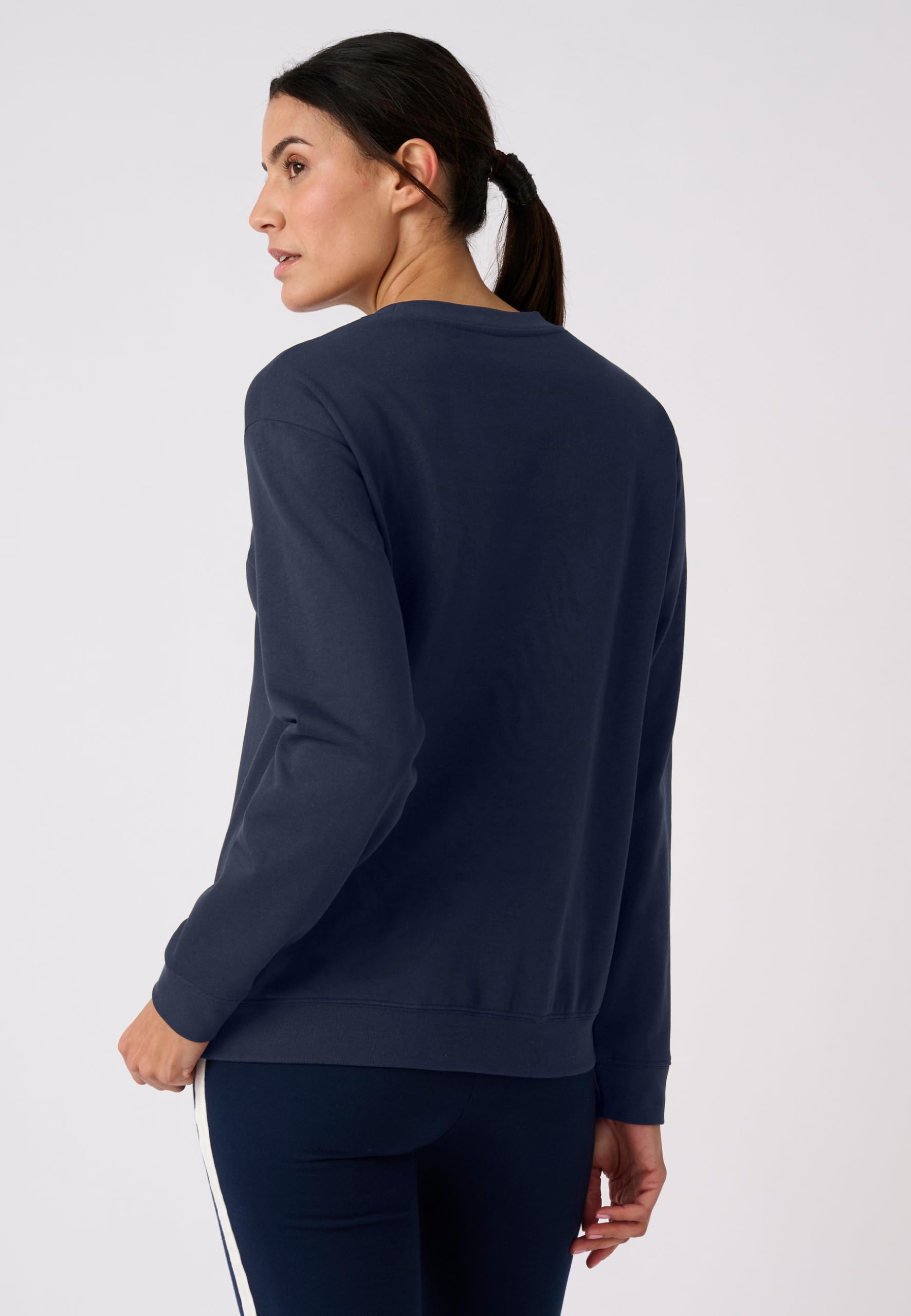 Damart Prêt-à-porter felpa donna 54-56 blu marino in pile