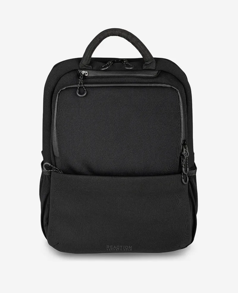 Kenneth Cole Reaction Luggage Logan Backpack zaino nero con scomparto imbottito per laptop