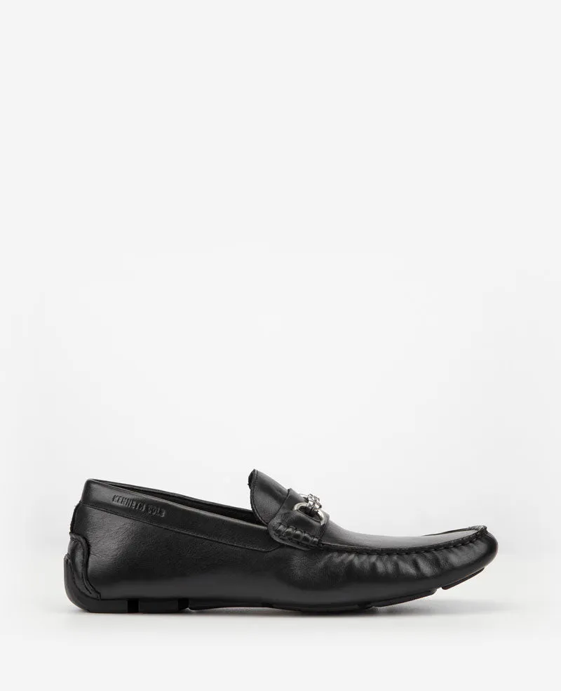 Kenneth Cole Reaction Theme Bit Driver mocassini neri in pelle