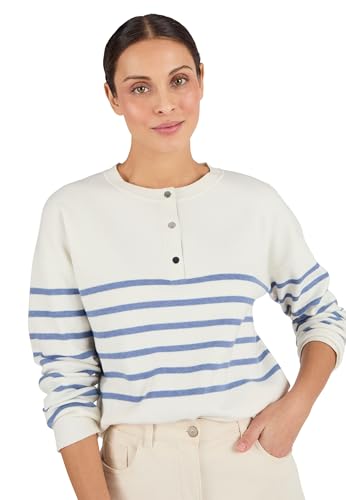 Damart Thermolactyl Marinière Esprit felpa donna bianca a righe 34/36