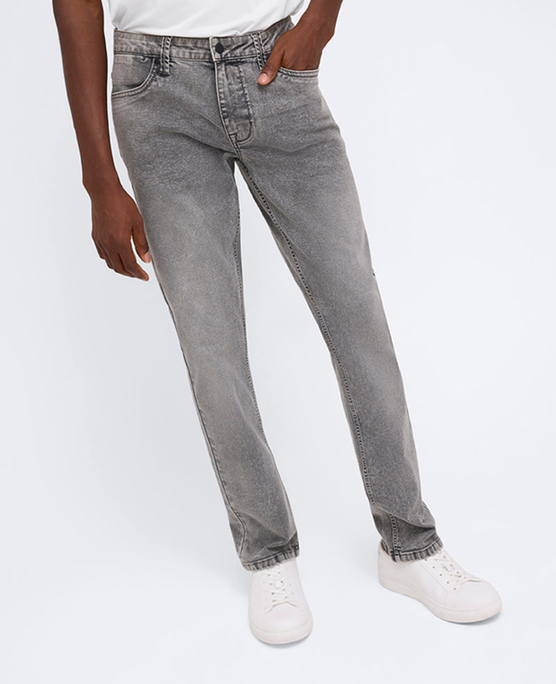 Kenneth Cole Reaction Clothing Slim-Fit Recycled Stretch Denim Jean jeans Lehr - Acid Wash Grey