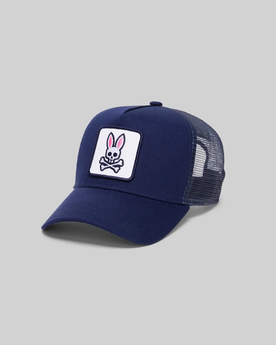 Psycho Bunny Accessories Bold Dad Trucker cap blu Evening Blue