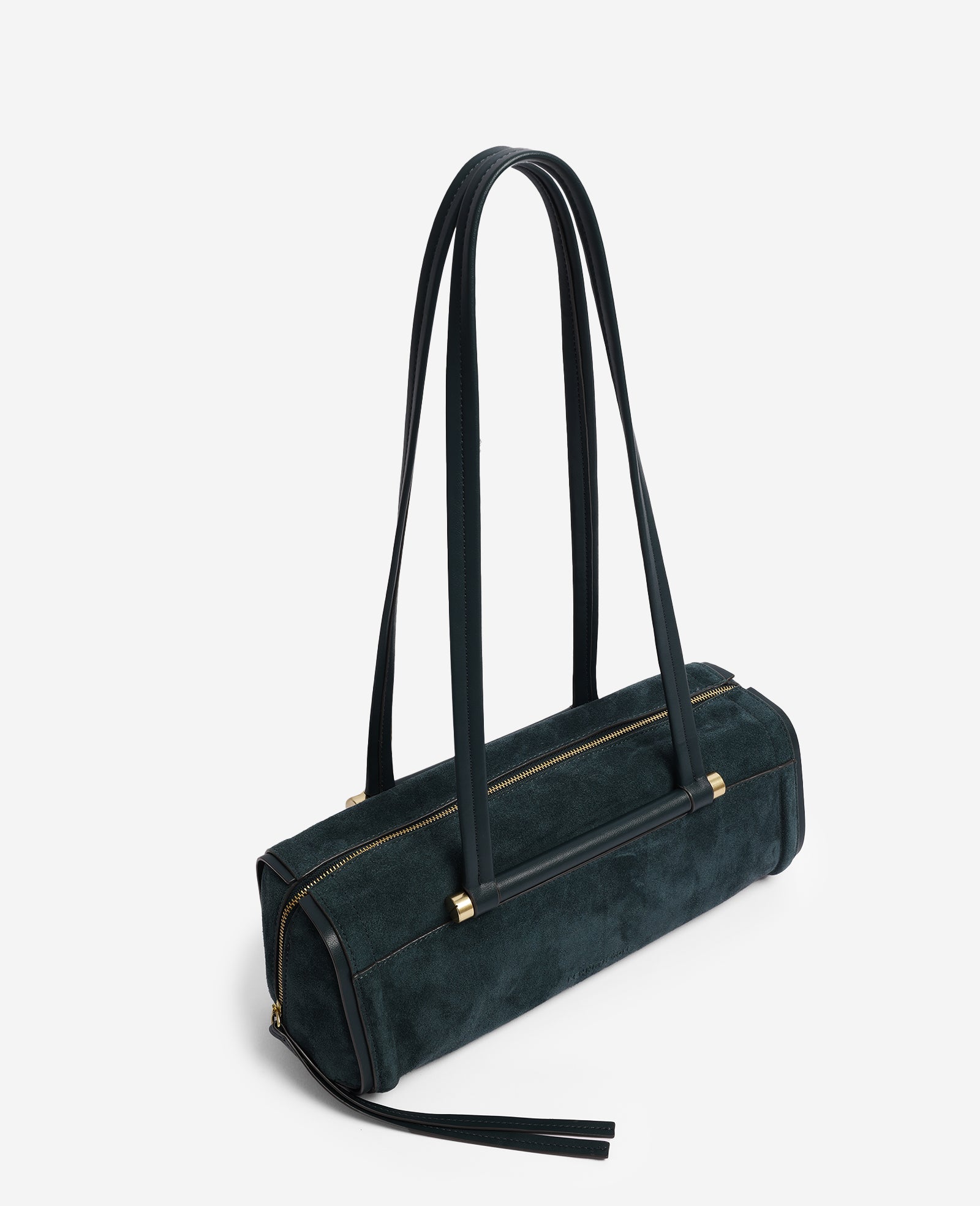 Kenneth Cole Reaction Bags Highline East West Suede borsa a spalla Loden in pelle