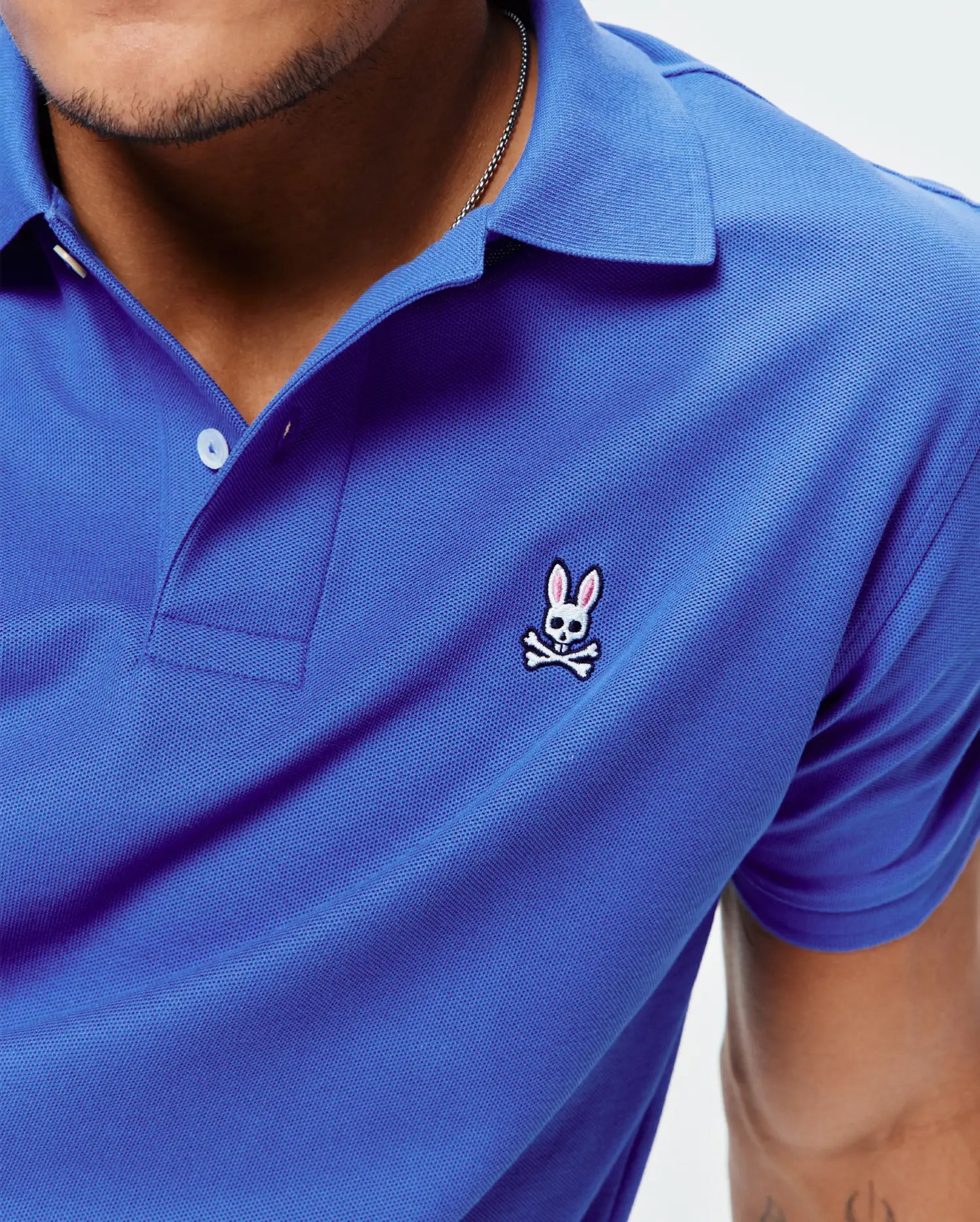 Psycho Bunny Men's Polos MENS CLASSIC PIQUE POLO B6K001F200 polo Amparo Blue