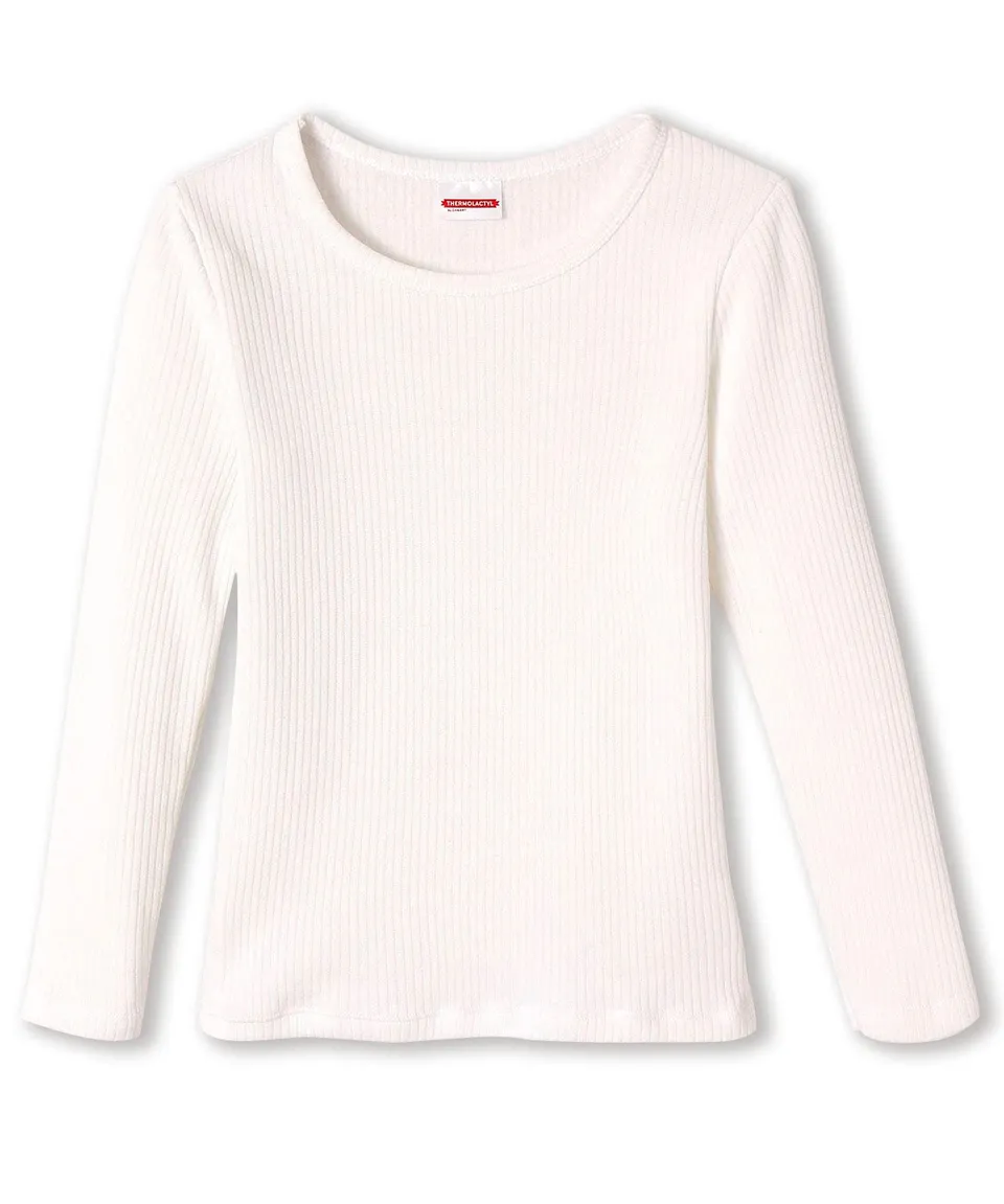 Damart Prêt-à-porter maglia a maniche lunghe bambino 8 anni bianca Thermolactyl