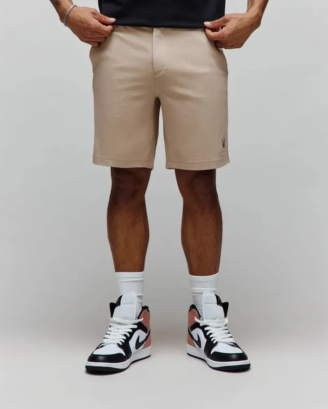Psycho Bunny Men's Shorts Shiro Twill Short 8 1/2" 213 Oxford Tan regular