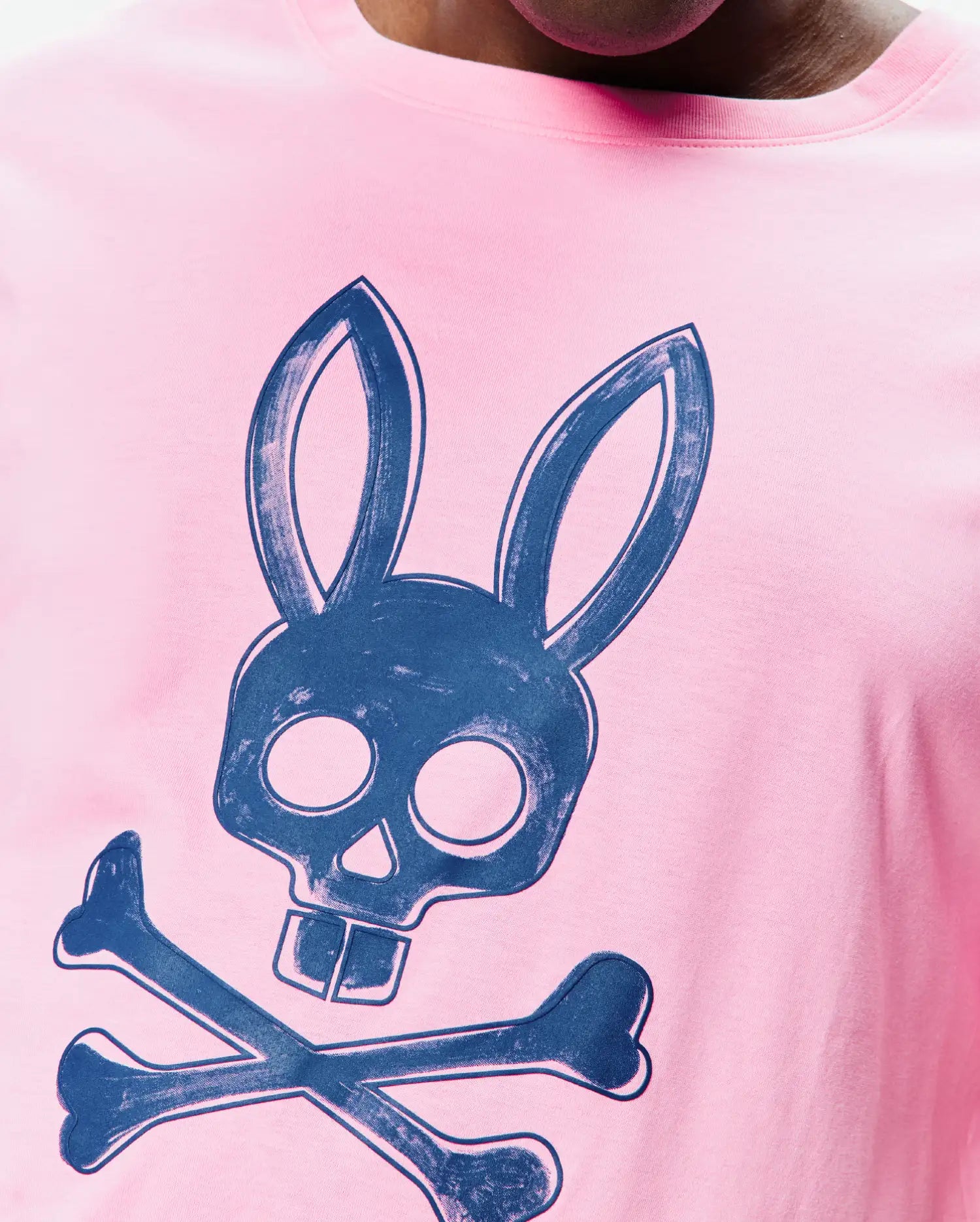 Psycho Bunny Big & Tall Adler maglietta grafica rosa in cotone Pima