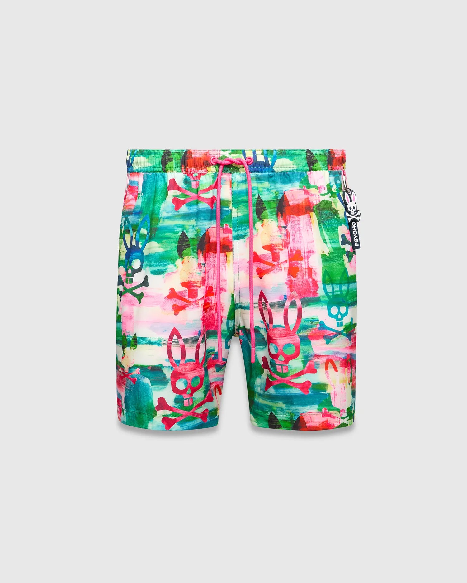 Psycho Bunny Men's Swimwear Nate Swim Trunk costume verde 5 3/4 pollici