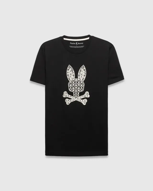 Psycho Bunny Men's Tees MENS BRAD GRAPHIC TEE - MT0200274 maglietta nera