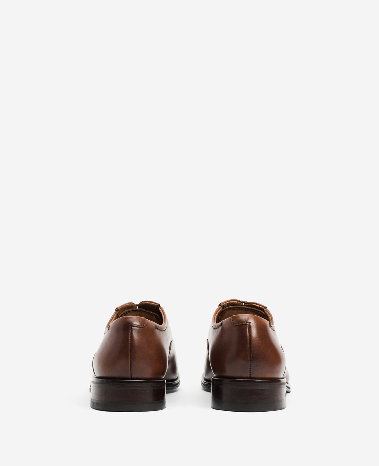Kenneth Cole Reaction Shoes Lace Up Cap Toe Oxford cognac in pelle