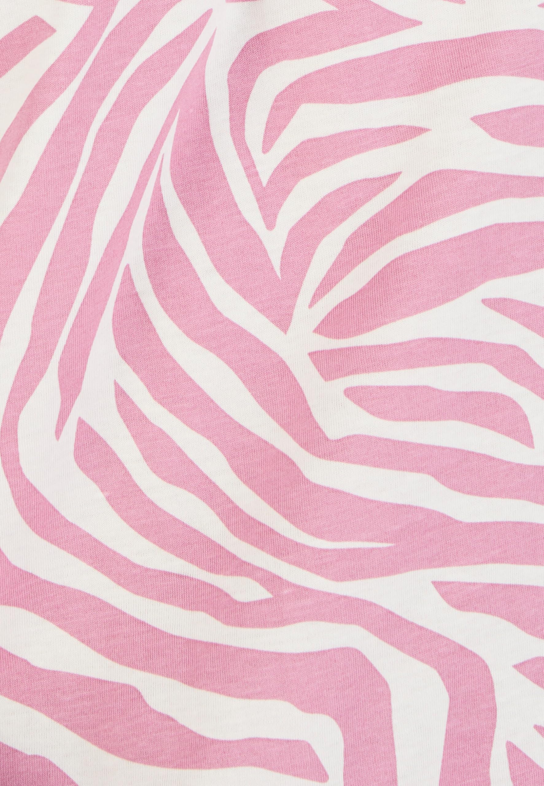 Damart Homewear Pyjashort in maglia di puro cotone rosa animale