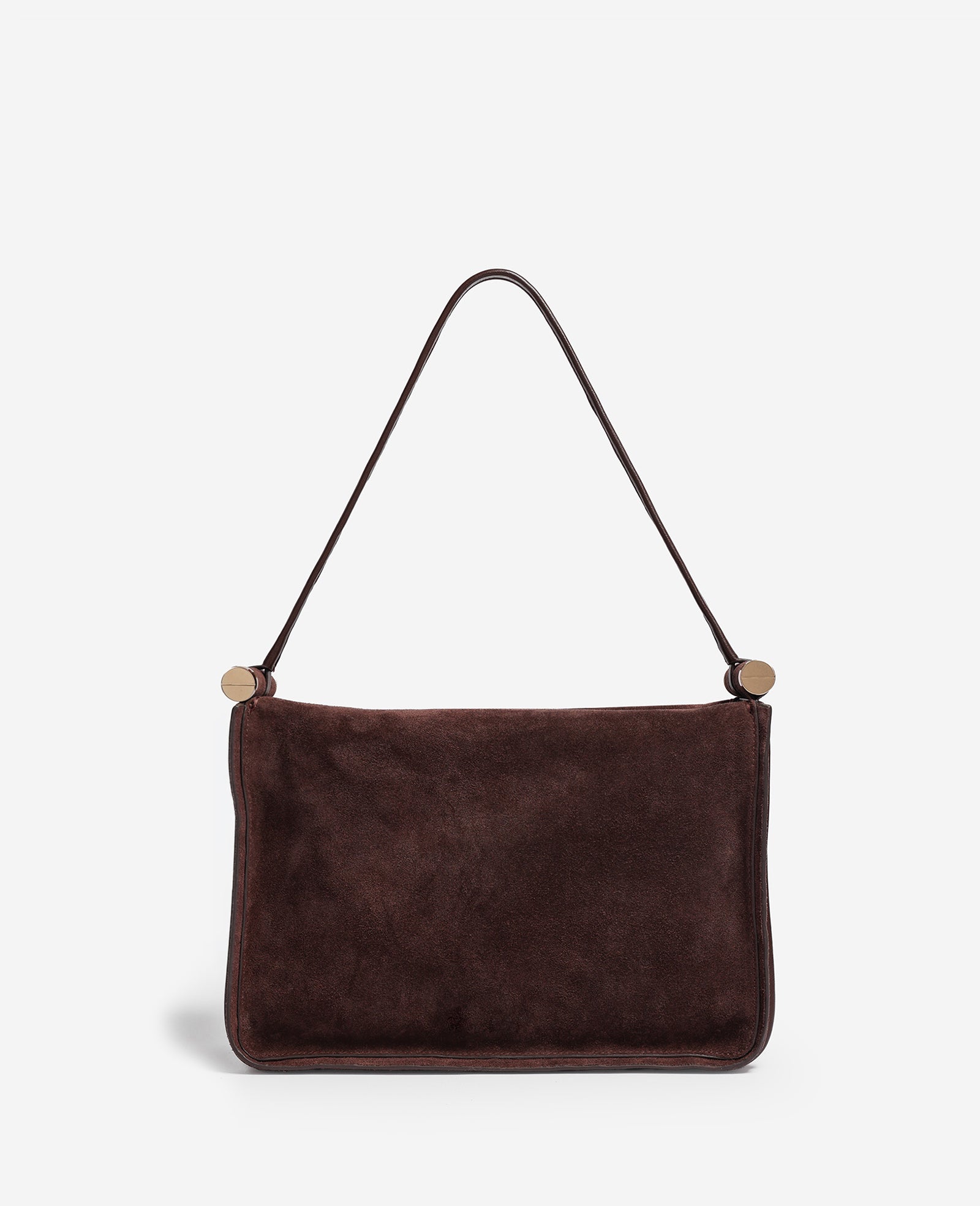 Kenneth Cole Reaction Highline Large Suede Top Handle Shoulder Bag borsa a spalla cioccolato