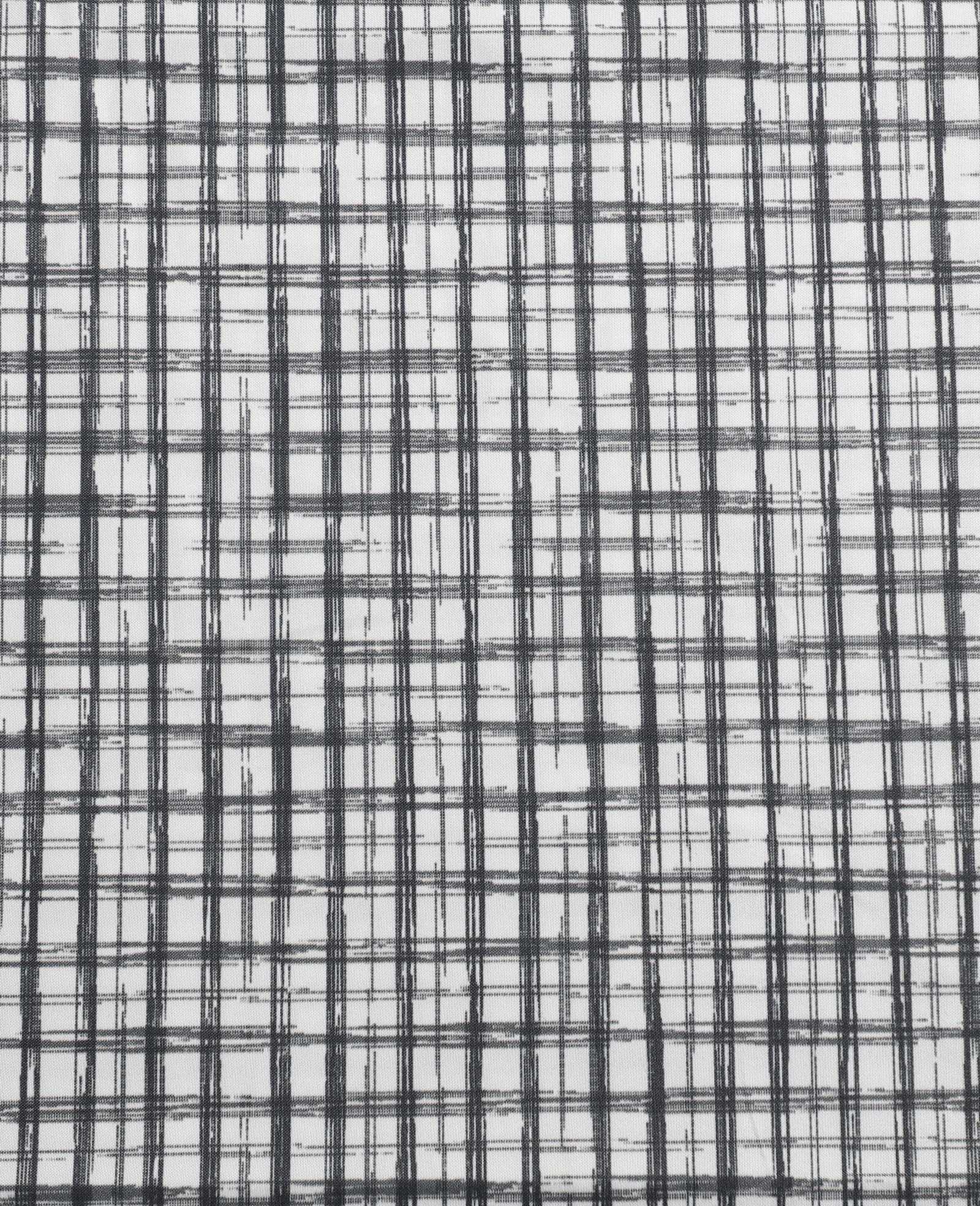 Kenneth Cole Reaction Home & Bedding Sketchy Check Sheet Set lenzuola Charcoal Queen poliestere