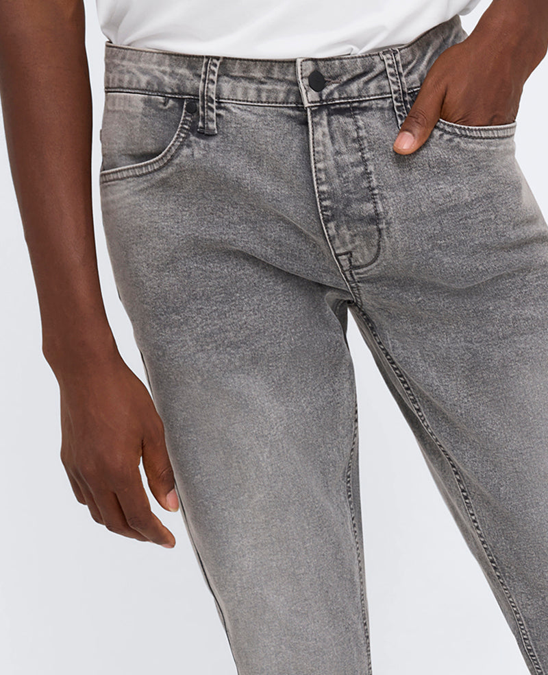Kenneth Cole Reaction Clothing Slim-Fit Recycled Stretch Denim Jean jeans Lehr - Acid Wash Grey