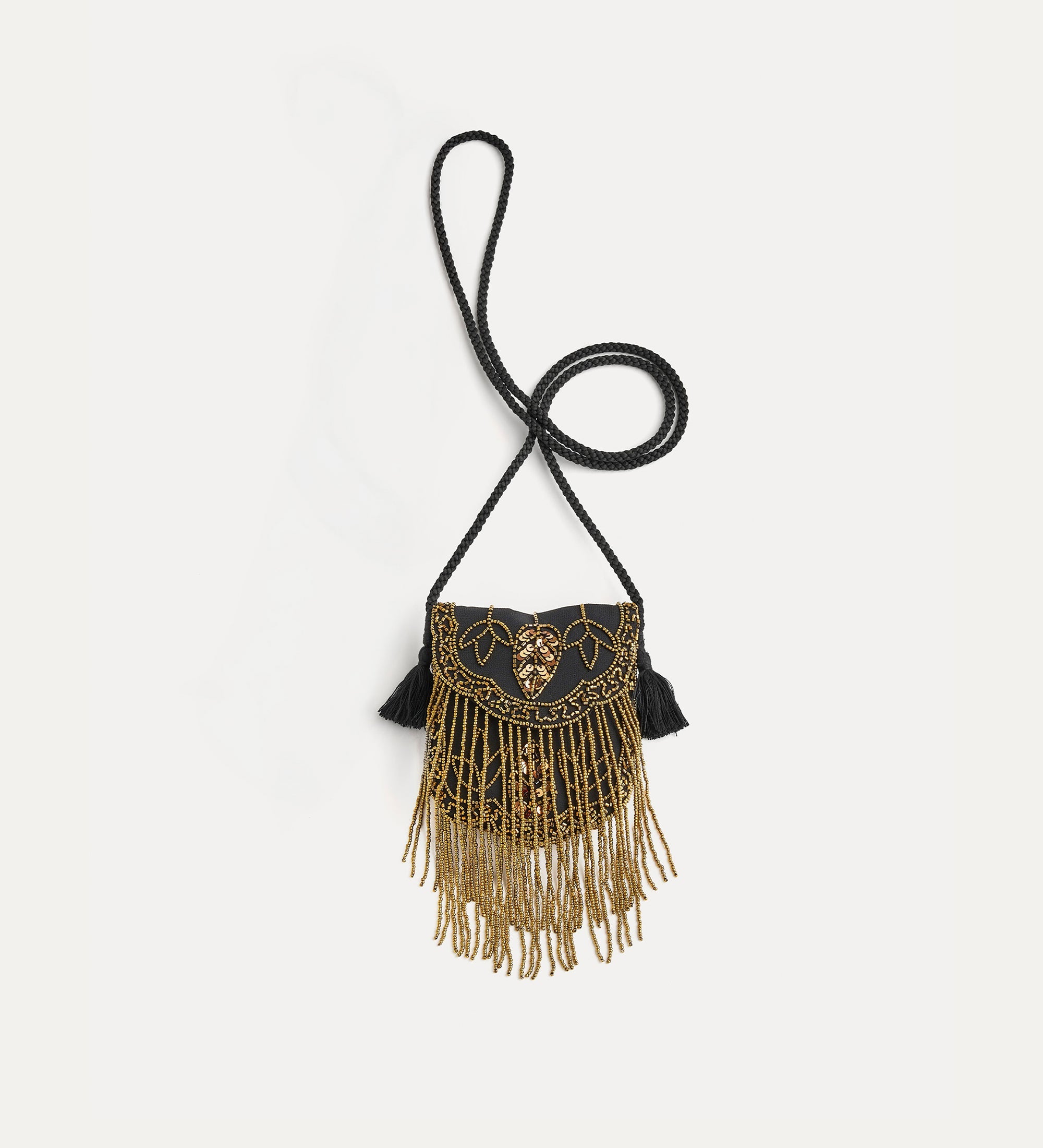 Forte borse e cinture borsa a tracolla Queen’s Beads oro