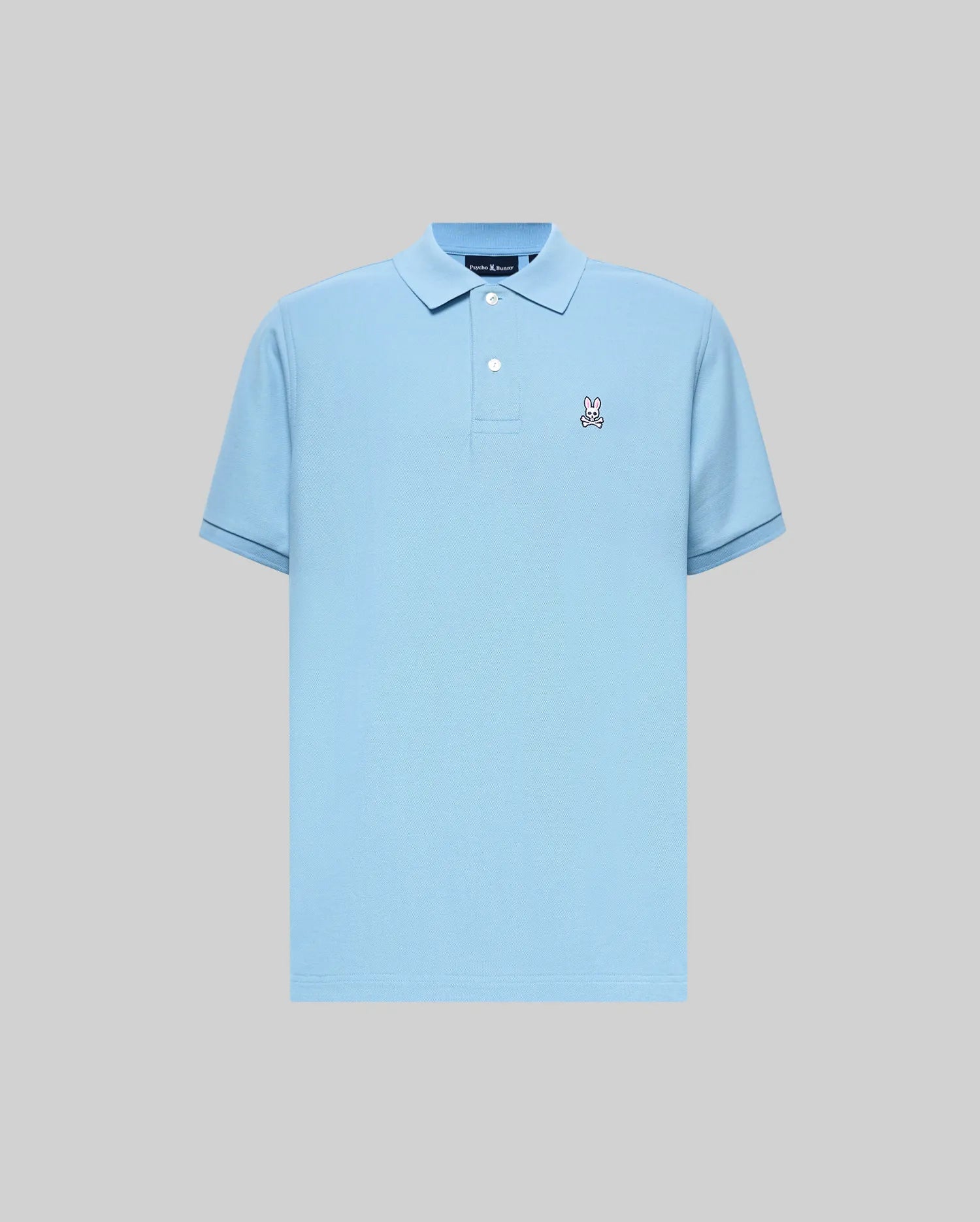 Psycho Bunny Men's Polos Classic Pique Polo B6K001F200 polo blu in piqué