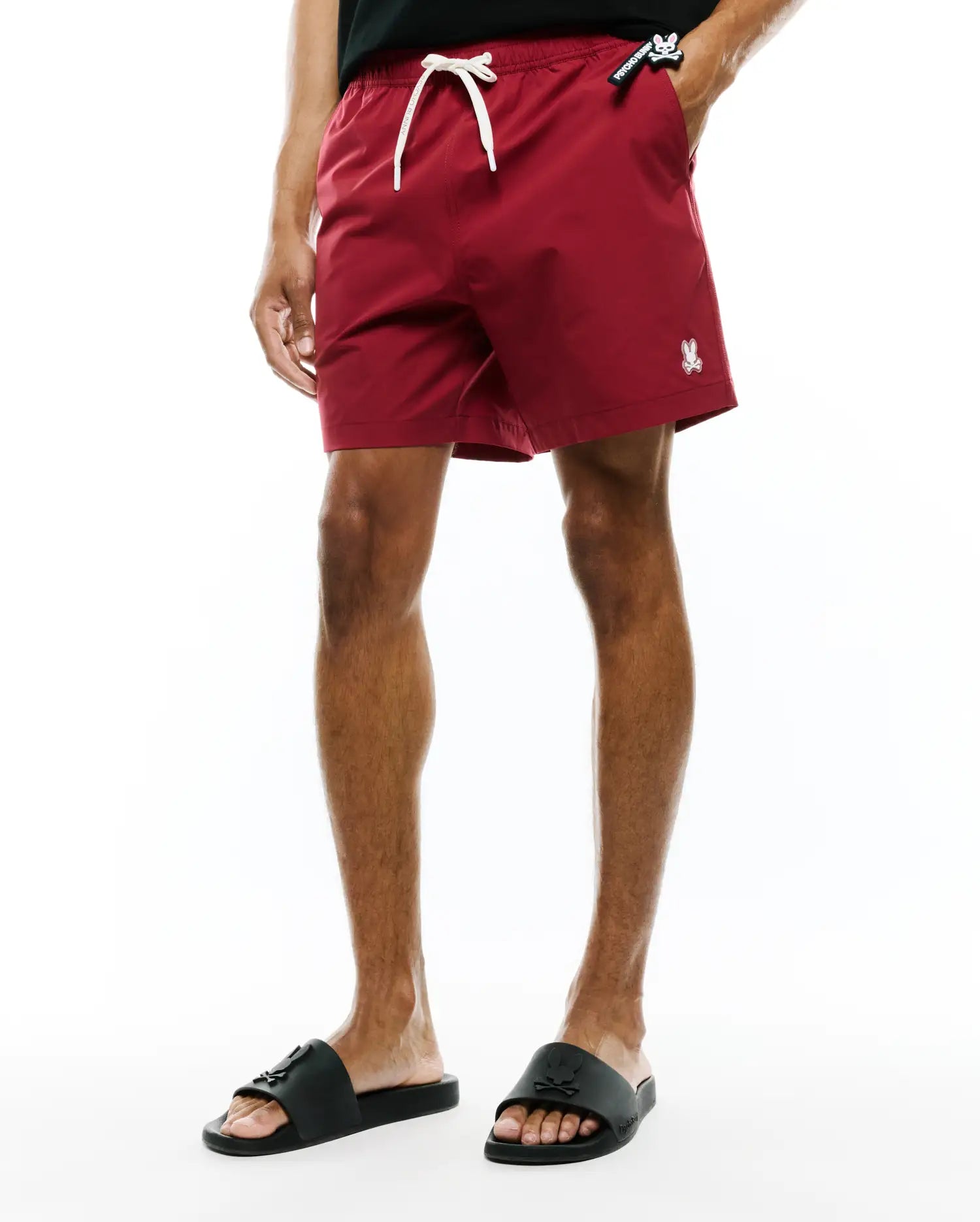 Psycho Bunny Men's Swimwear Samos costume da bagno rosso 6" idroreattivo