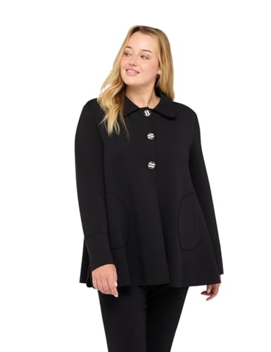 Fiorella Rubino Giacche e blazer Giacca in scuba con bottoni decorativi 44 Plus