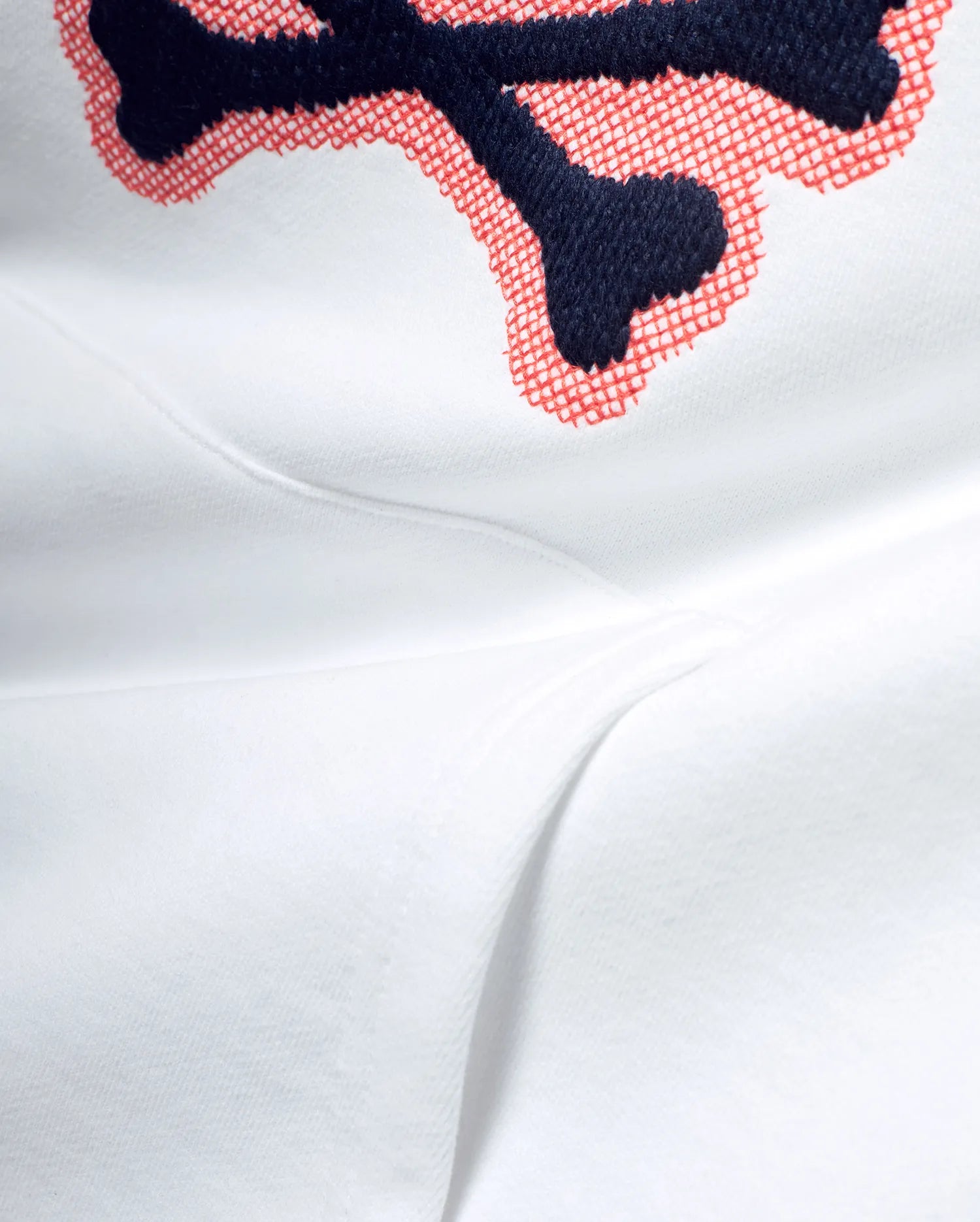 Psycho Bunny Men's Sweatshirts & Hoodies Samson Felpa con cappuccio bianca in cotone