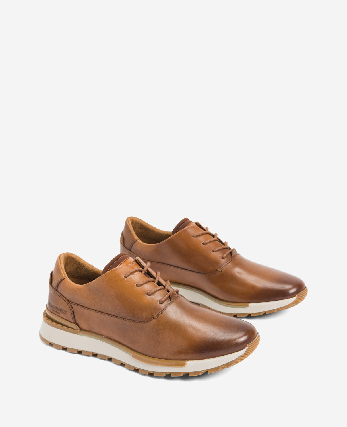 Kenneth Cole Reaction Shoes Kev Leather Lace-Up with TECHNI-COLE scarpe cognac