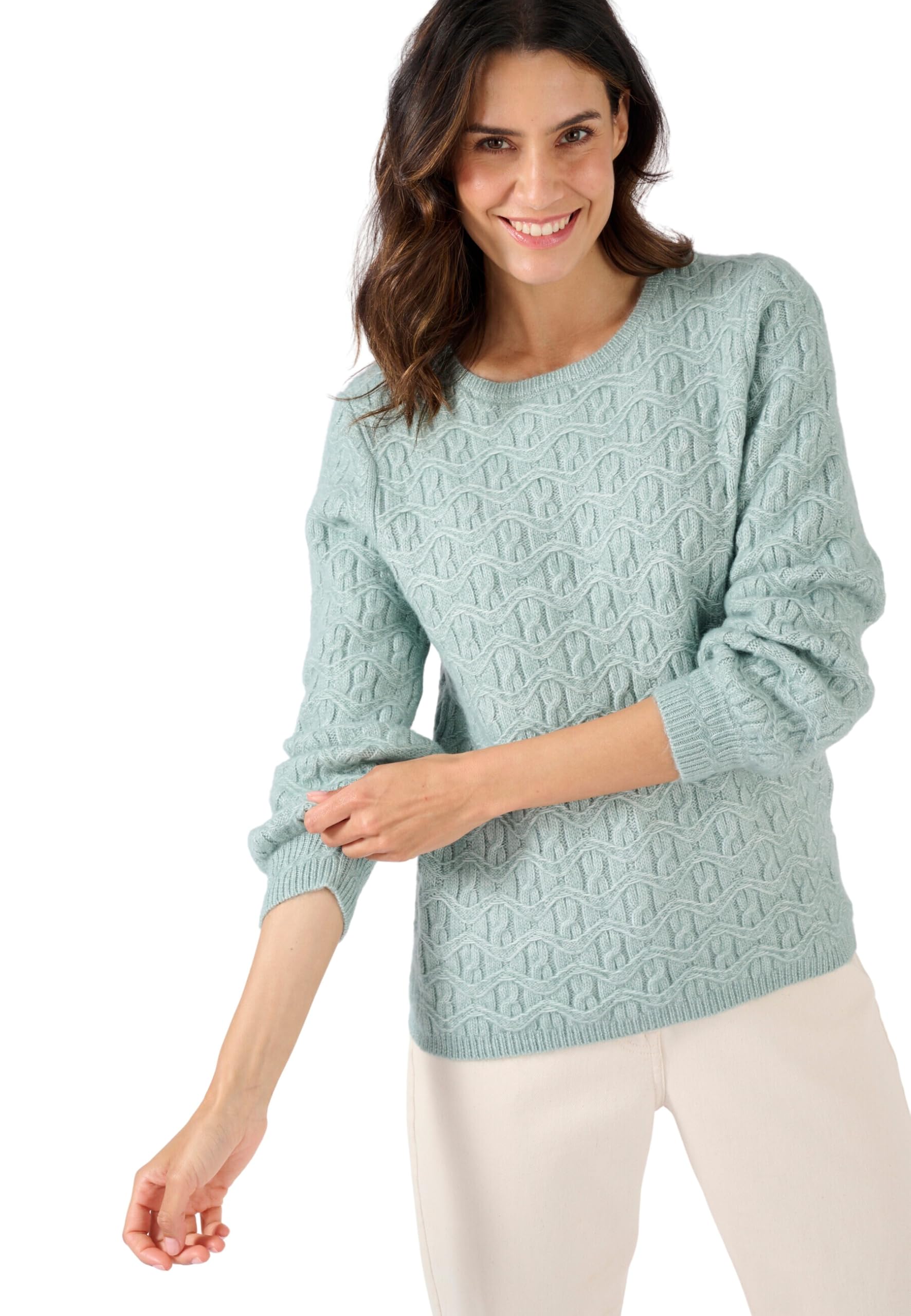 Damart Thermolactyl Maglione Maglia Fantasy blu 38-40