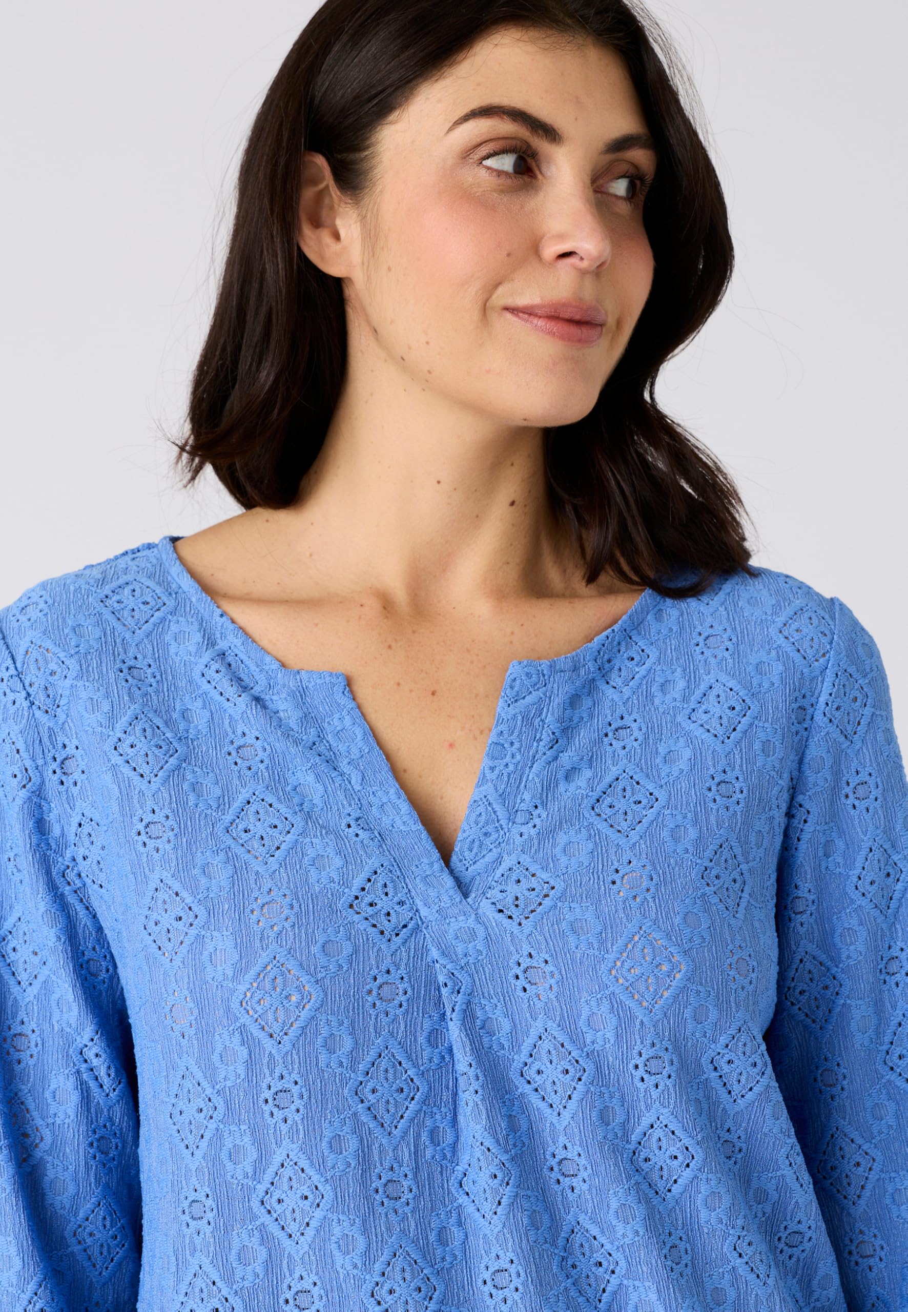 Damart Prêt-à-porter Maglietta a maglia jacquard con trama maglietta donna