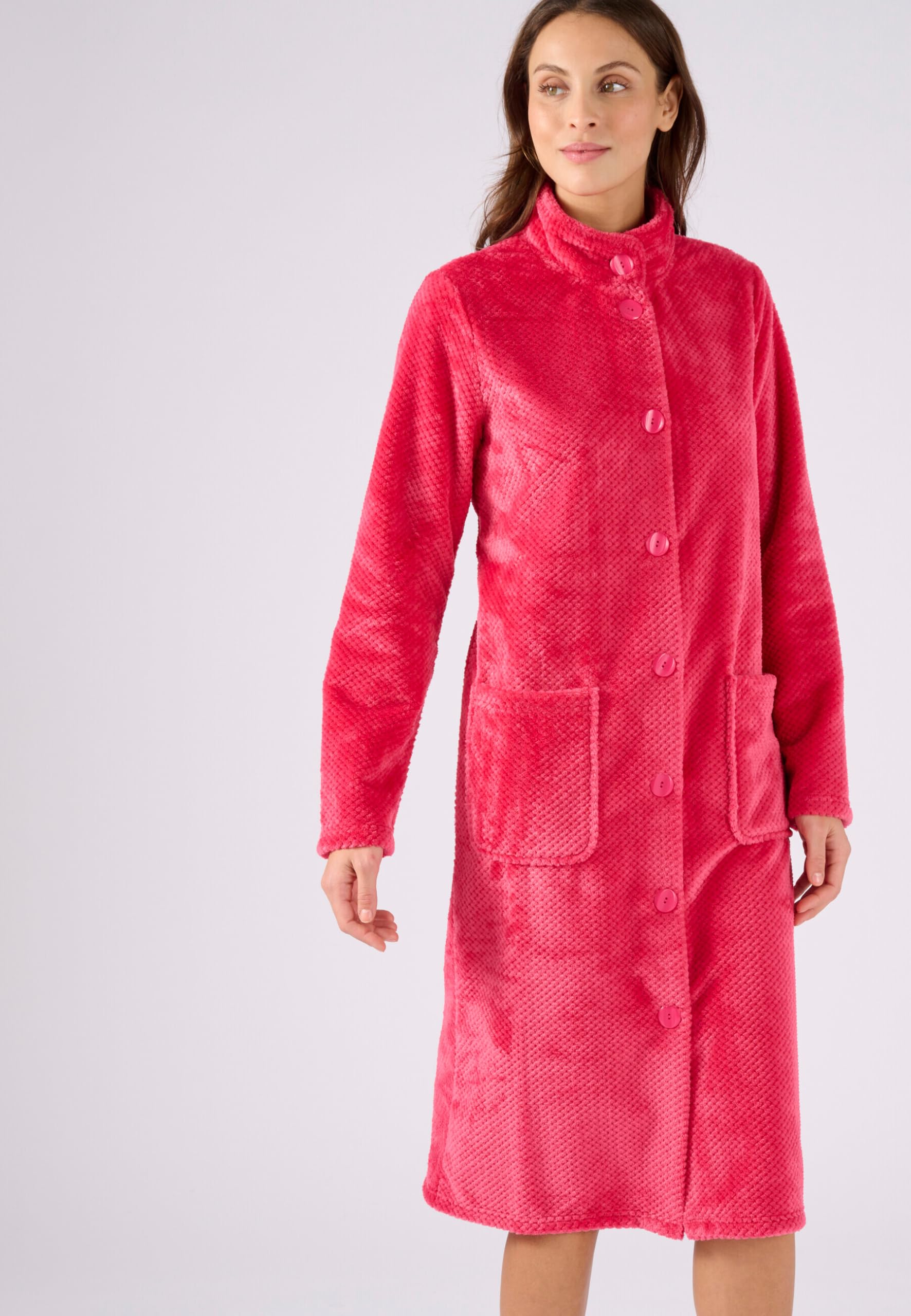 Damart Homewear Abito da camera Thermolactyl in maglia fantasia rosa XS 34-36