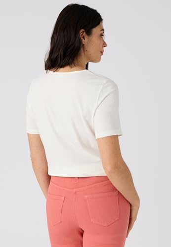 Damart Prêt-à-porter Maglietta a maglia in jersey con motivo a trama tropicale da donna