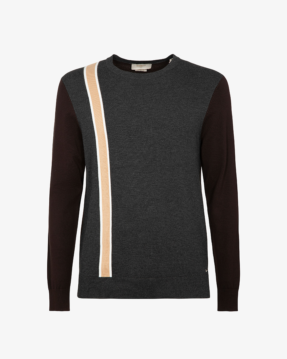 Markup Uomo Maglieria Girocollo intarsio in viscosa maglione