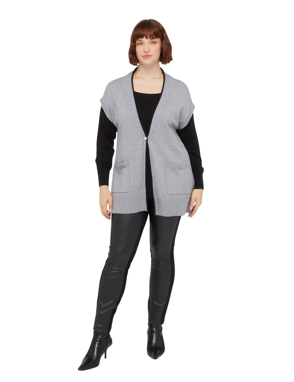 Fiorella Rubino Maglie e felpe Cardigan Bicolor in Viscosa taglia M Plus