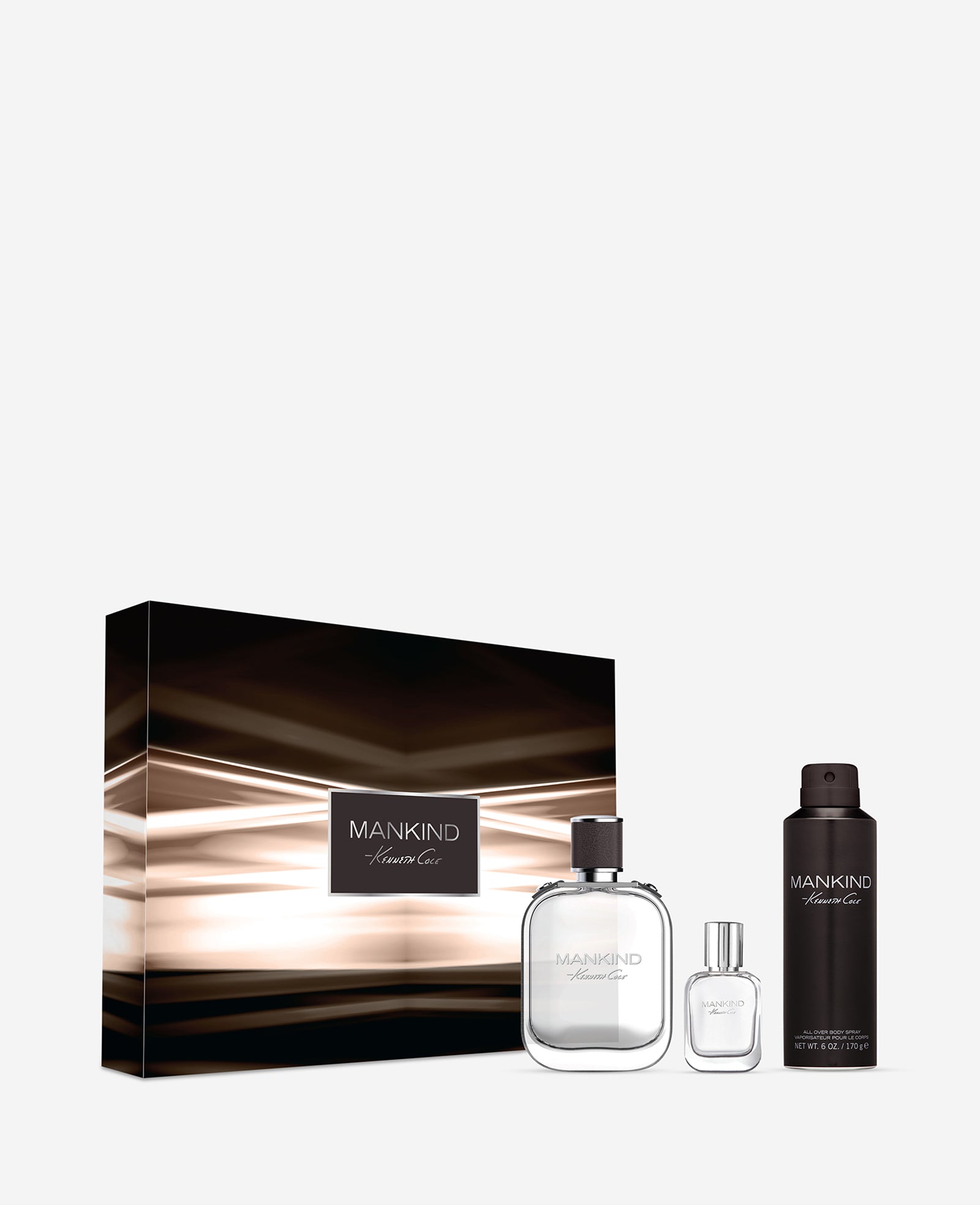 Kenneth Cole Reaction Fragrance Mankind Eau de Toilette 3pc Gift Set uomo