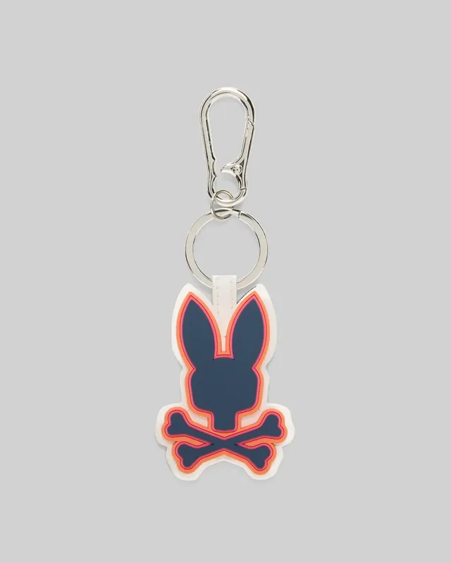 Psycho Bunny Accessories RUBBER BUNNY KEYCHAIN MO1700030 portachiavi beige in gomma