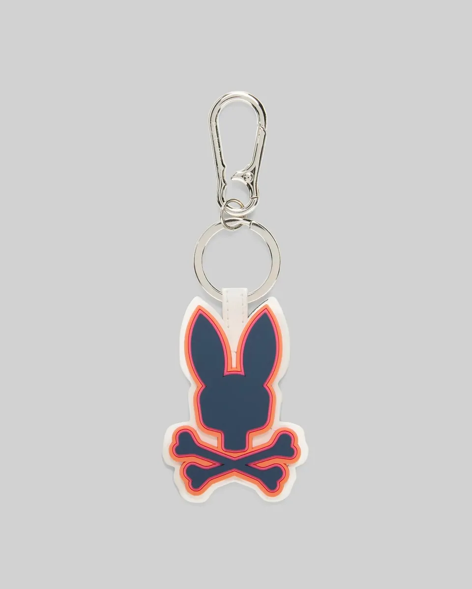 Psycho Bunny Accessories RUBBER BUNNY KEYCHAIN MO1700030 portachiavi beige in gomma