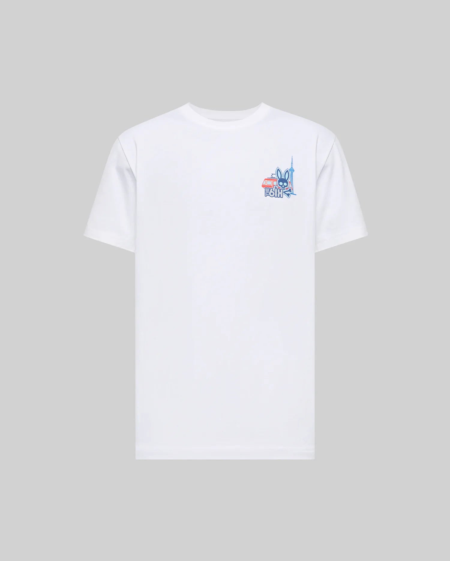 Psycho Bunny Men's Tees Toronto Tee maglietta bianca