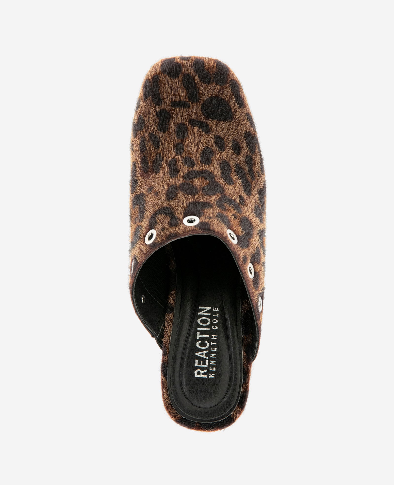 Kenneth Cole Reaction Kalley mule tacco dark brown pelo sintetico