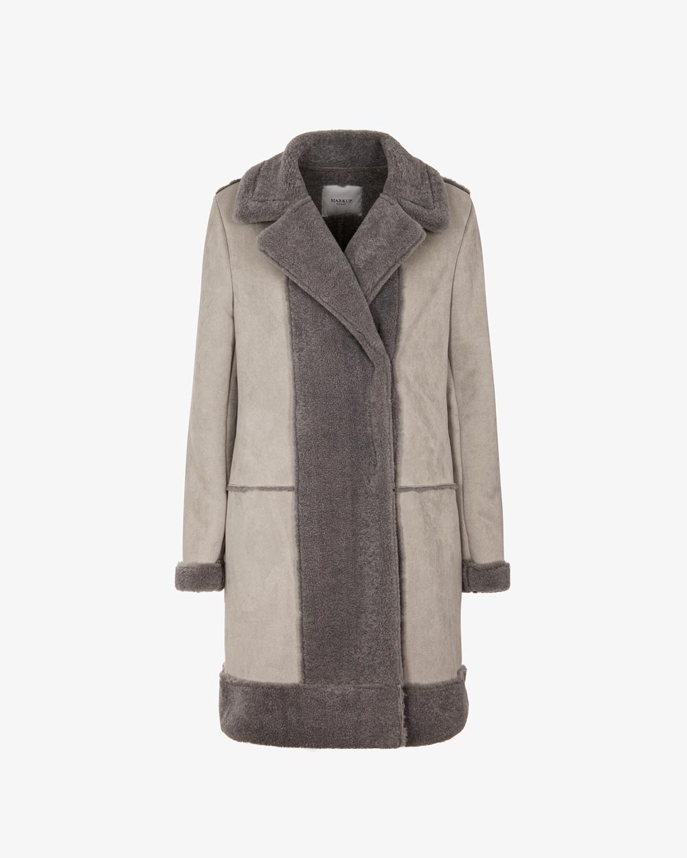 Markup Donna Cappotti Montone lungo cappotto montone lungo