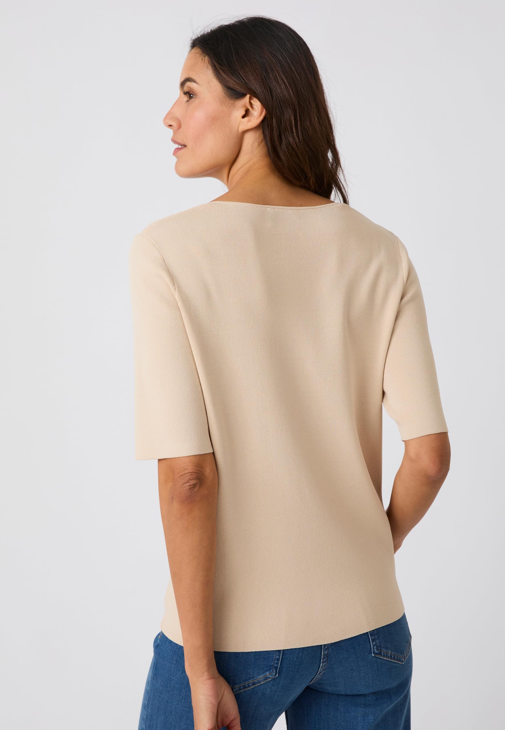 Damart Prêt-à-porter gilet donna marrone beige 38-44 viscosa