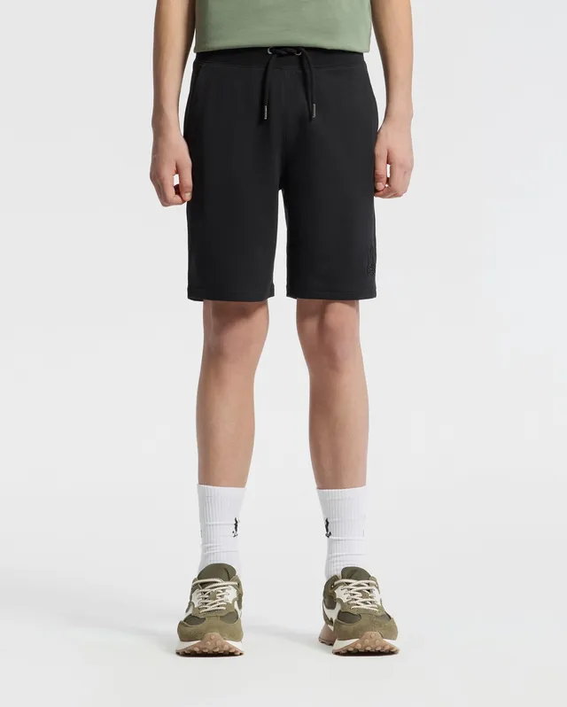 Psycho Bunny Kids Bottoms Levanzo pantaloncini neri in French Terry