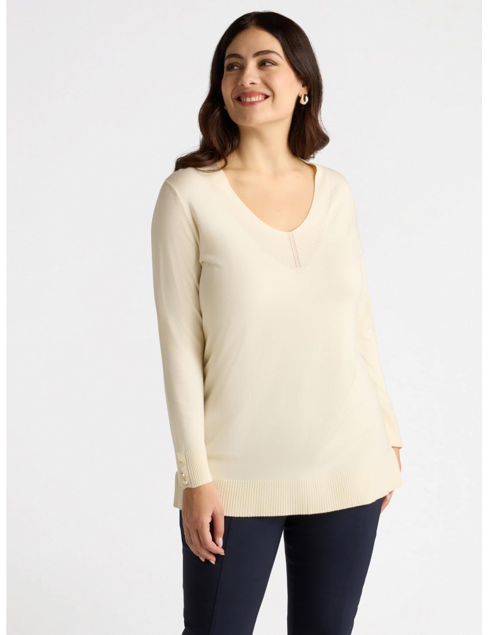 Fiorella Rubino Maglie e felpe Maglia lunga viscosa LENZING ECOVERO M Plus