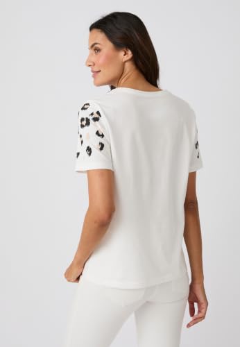 Damart Prêt-à-porter T-Shirt Stampa Rilefé maglietta bianca in cotone