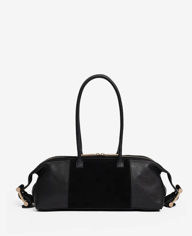 Kenneth Cole Reaction Bags Bowery Bowling Bag borsa nera in pelle