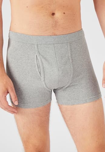 Damart Biancheria intima set 2 boxer aperti uomo M blu grigio cotone
