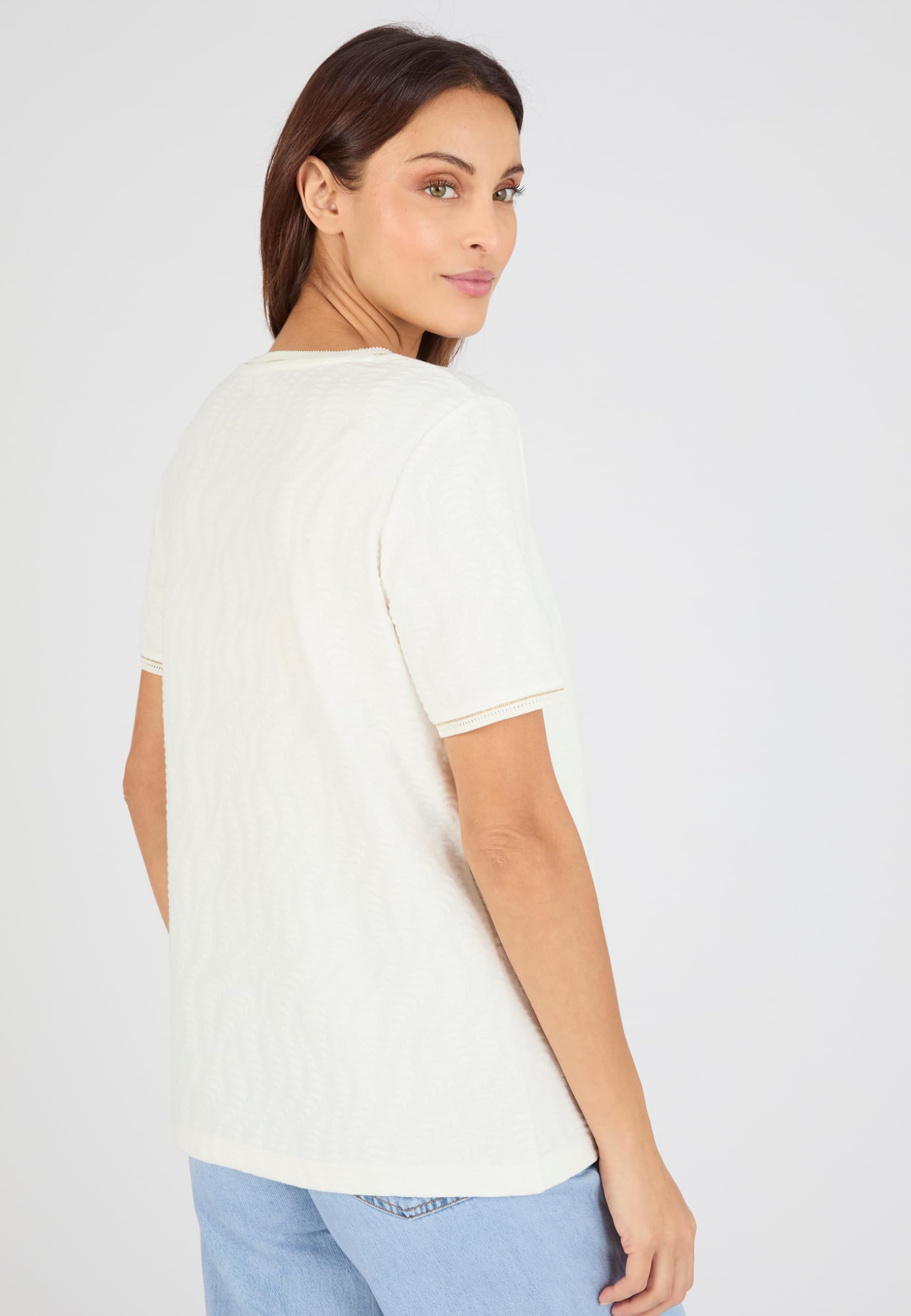 Damart Prêt-à-porter Maglia Jacquard Rilegata donna