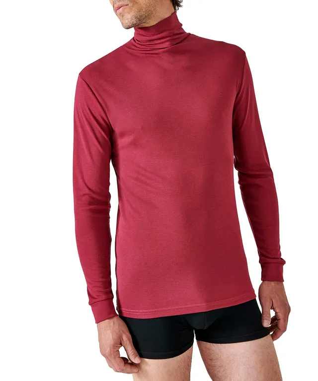 Damart Prêt-à-porter Maglietta a maniche lunghe a costine Rosso borgogna S maglia donna