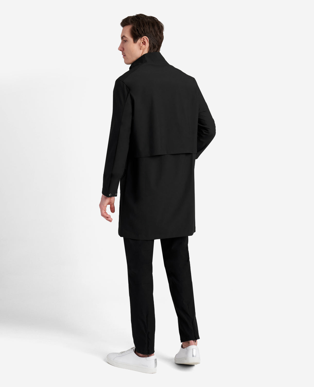 Kenneth Cole Reaction Clothing The 365 Washable Coat impermeabile nero