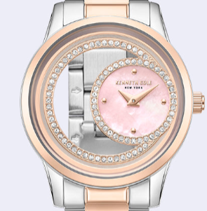 Kenneth Cole Reaction Watches Classic Open Dial MOP Sub Dial Bracelet Watch orologio multicolore bracciale acciaio