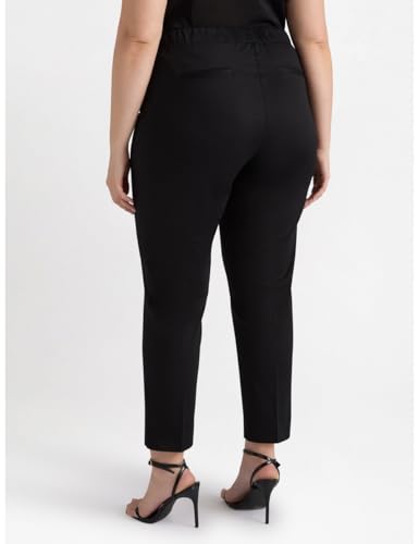 Fiorella Rubino Pantaloni Pantaloni in Cotone Curvy Size cotone con elastico dietro