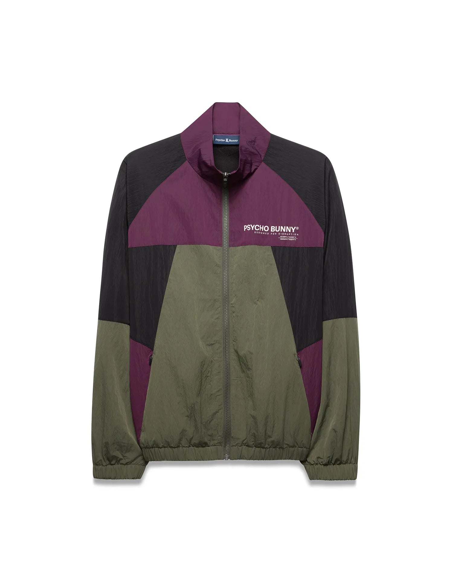 Psycho Bunny Jackets MEN'S ALDER NYLON COLORBLOCK JACKET - MT0500205 giacca nera nylon