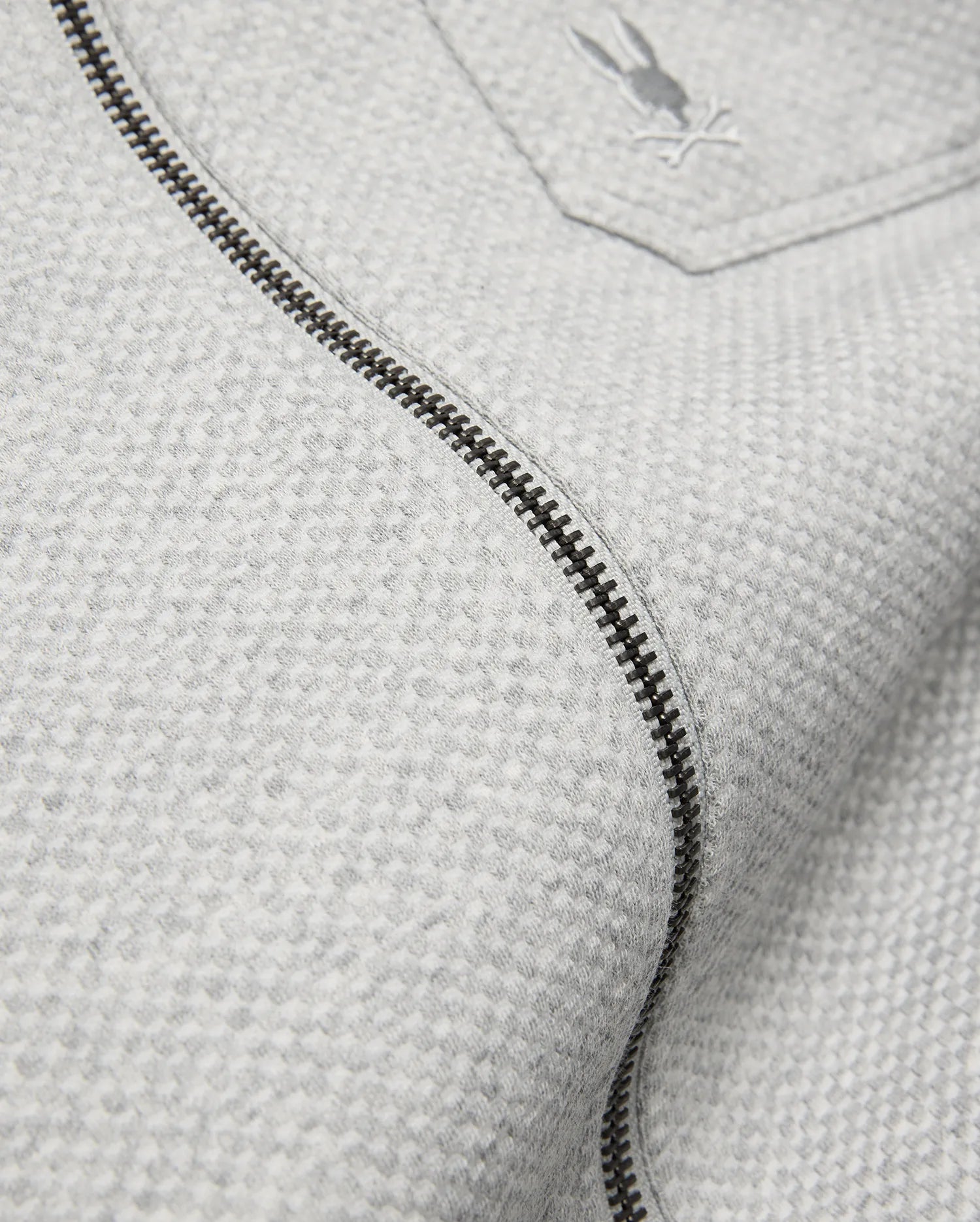 Psycho Bunny Jackets Marc Textured Overshirt sovracamicia grigia testurizzata