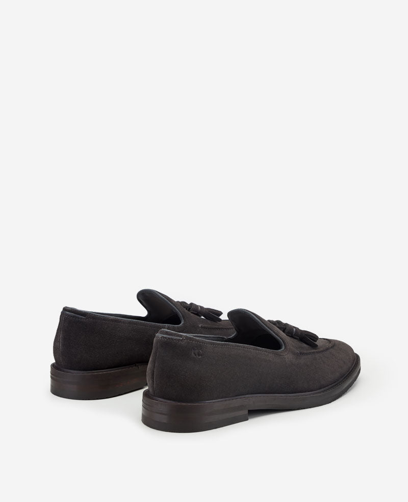 Kenneth Cole Shoes Madison Slip-on Loafer mocassino uomo camoscio Charcole